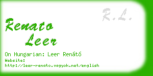 renato leer business card